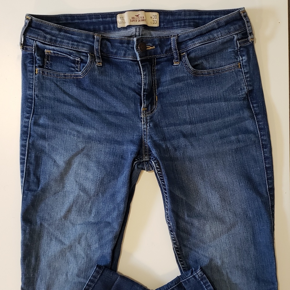 Hollister Girls Super Skinny Mid-Rise Jeans 11L